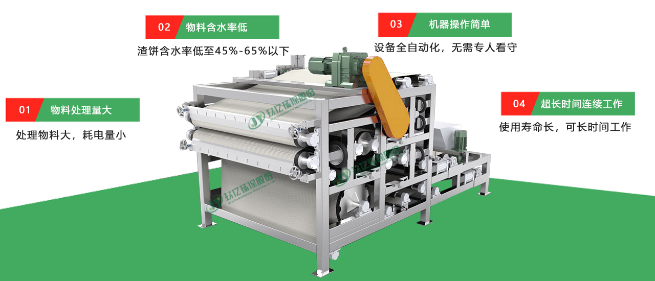 强力对辊型带式压滤机